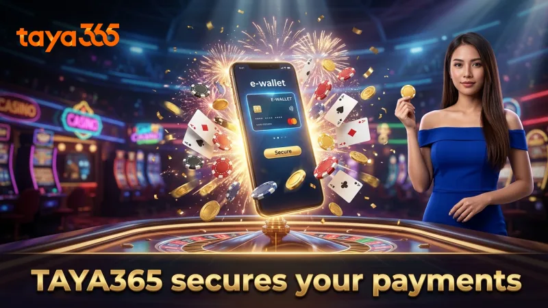 TAYA365’s secure payment options prevent cash-in and cash-out errors
