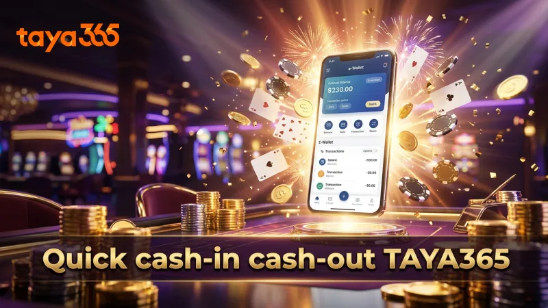 Secure and quick cash-in and cash-out with popular e-wallets
