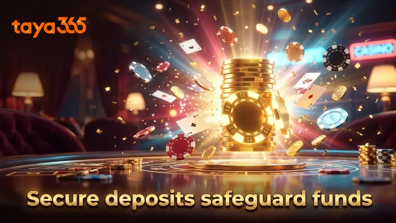 Secure deposits protect player funds and data